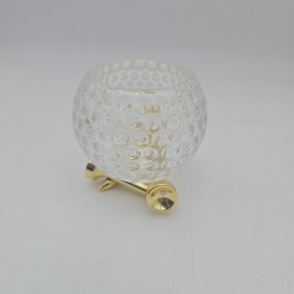 Partylite Tee Off Golf Ball Votive Candle Holder 3" Diameter‎